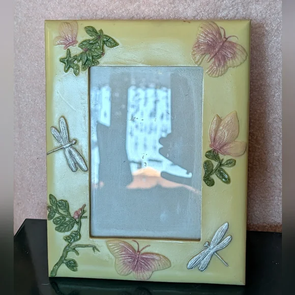 Vtg Hand Painted Picture Frame - Picture 1 of 5